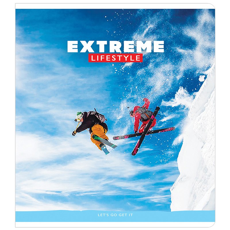 Тетрадь 96л., А5, клетка ArtSpace «Спорт. Extreme lifestyle», ВД-лак