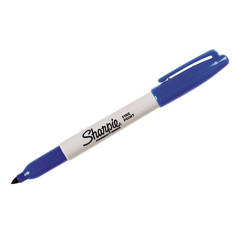 Маркер перманентный Sharpie «Fine» синий, пулевидный, 1мм - купить в ...