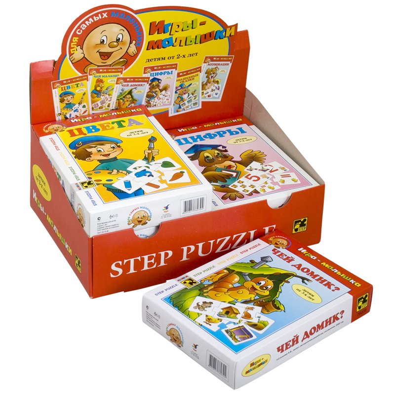 Игра настольная Step Puzzle «Игры-малышки», картонная коробка