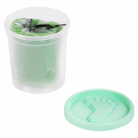 Пластилин-тесто для лепки BRAUBERG KIDS, 4 цвета, 560 г, пастельные цвета, крышки-штампики