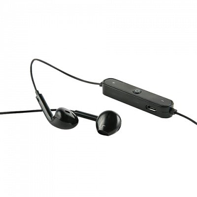 Наушники с микрофоном (гарнитура) RED LINE BHS-01, Bluetooth, беспроводые, черные