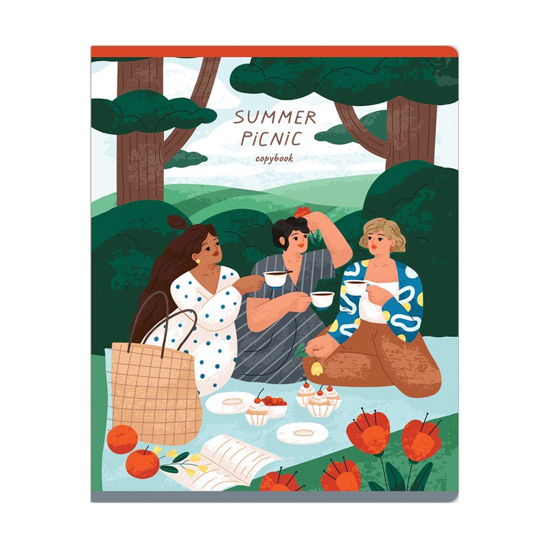 Тетрадь 48л., А5, клетка Greenwich Line «Summer holidays», матовая ламинация, 70г/м2
