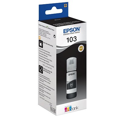 Контейнер с чернилами Epson 103 C13T00S14A оригинальный черный