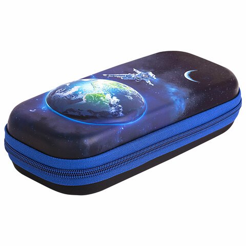 Пенал BRAUBERG, 1 отделение, 1 откидная планка, EVA, 22×10х5 см, «Planet»