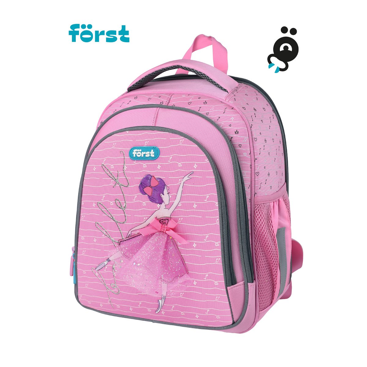 Ранец Först F-BASE «Ballet» 36×29×17 см, 3 отделения, 2 кармана, анатомическая спинка