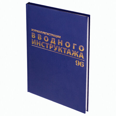 превью Журнал регистрации вводного инструктажа, 96 л., А4 200×290 мм, бумвинил, офсет BRAUBERG