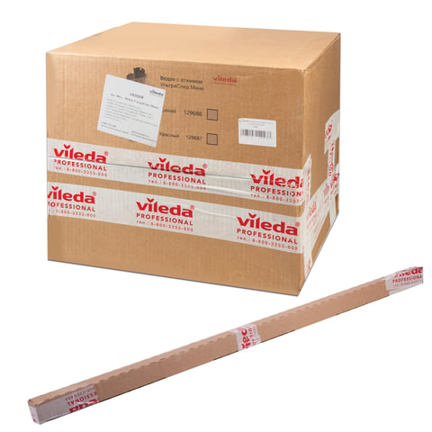 Набор для уборки Vileda Professional УльтраСпид Мини (ведро 10 л с синим отжимом, ручка телескопическая, держатель мопов 34 см, моп МикроЛайт Мини) + набор для уборки (промоупаковка) (арт. производителя 142985)