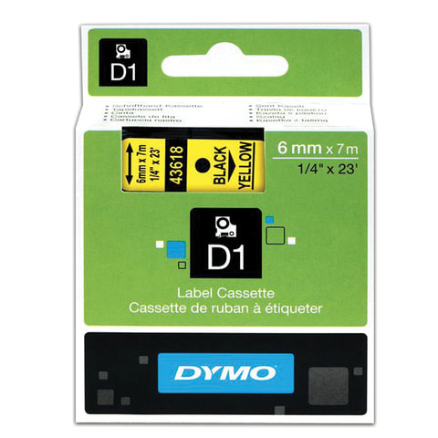 превью Картридж для принтера этикеток DYMO S0720790  (6 мм x 7 м, цвет ленты желтый, шрифт черный)