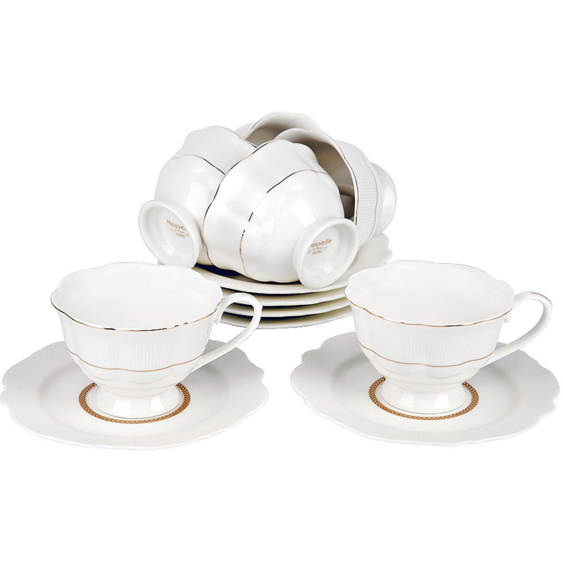 превью Набор чайный 12пр. White chic (6 персон) v=190мл (подарочная уп), 0970019