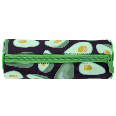 Пенал-тубус BRAUBERGс эффектом SOFT TOUCHполиэстерBlack Avocado22×8 см270061