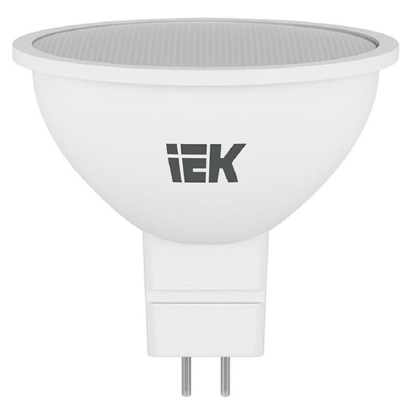 Лампа светодиодная IEK ECO А 5Вт GU5.3 4000К 450Лм 230В LLE-MR16-5-230-40-GU5