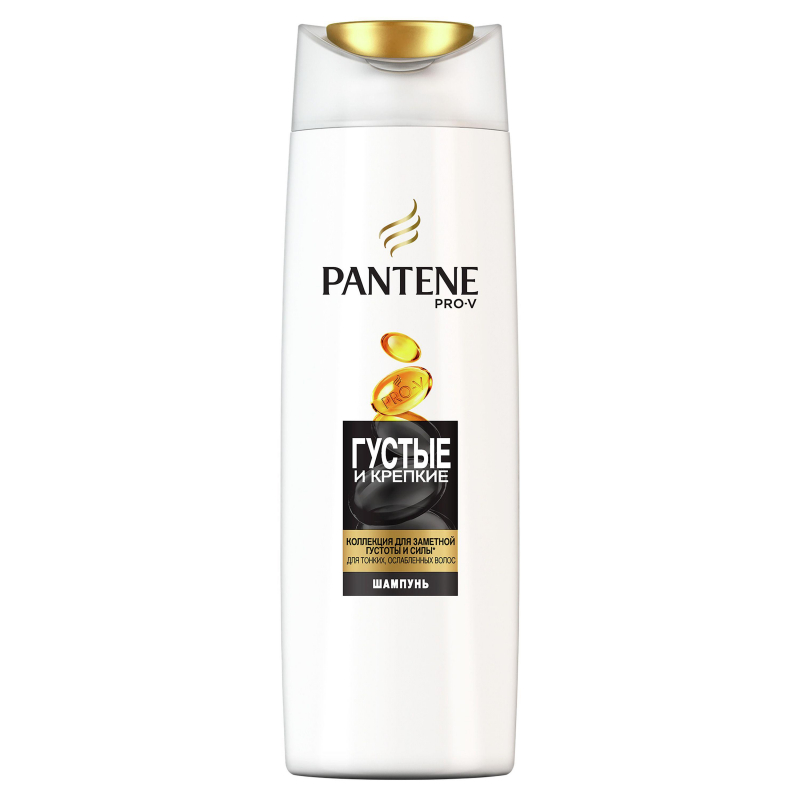 Шампунь 400 мл, PANTENE (Пантин) «Густые и крепкие», для тонких и ослабленных волос