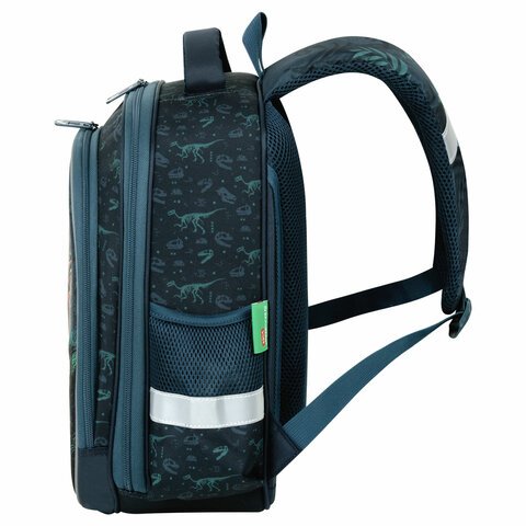 Ранец BRAUBERG KIDS STANDARD, 2 отделения, «Dino chase», 3D панель, 36×28х14 см