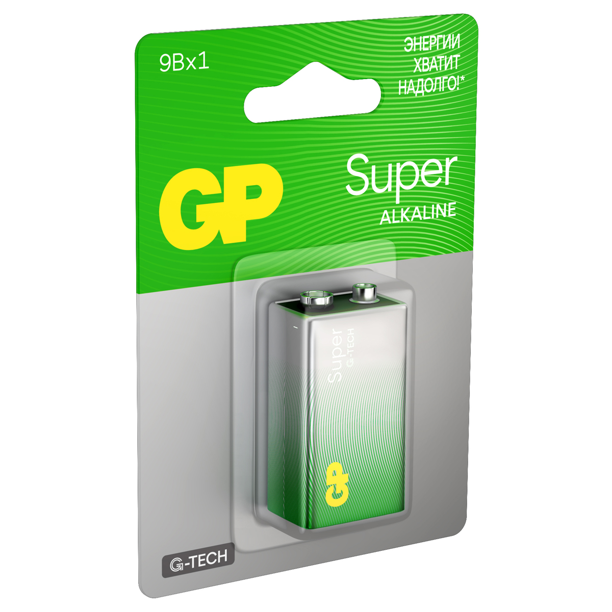 Батарейка GP Super G-Tech MN1604 (6LR61) Крона, алкалиновая, BC1