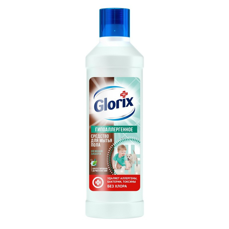 Средство для мытья пола Glorix Нежная забота 1 л
