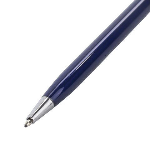 Ручка бизнес-класса шариковая BRAUBERG «Delicate Blue», корпус синий, узел 1 мм, линия письма 0.7 мм, синяя