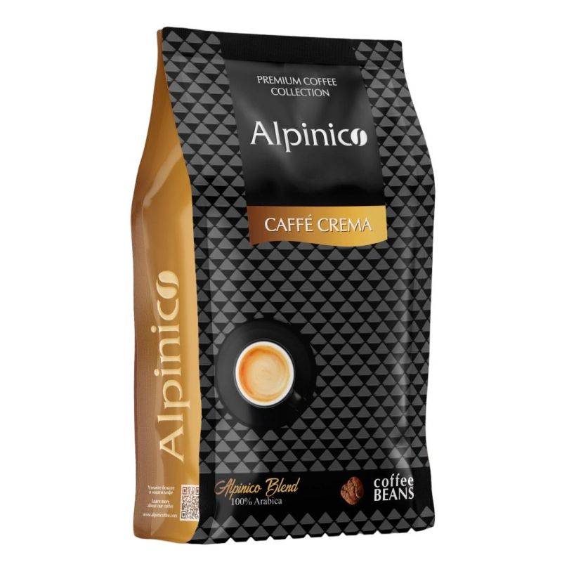 превью Кофе Alpinico Caffe Crema 100% арабика в зернах 1кг