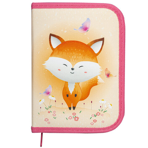 Пенал ПИФАГОР1 отделение1 откидная планкаполиэстер19×13 см«Smiling fox»271014