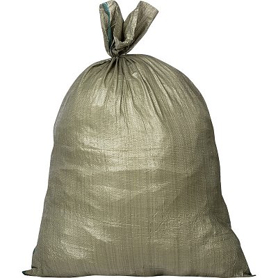 Мешок полипропиленовый второй сорт зеленый 90×130 см (100 штук в упаковке)