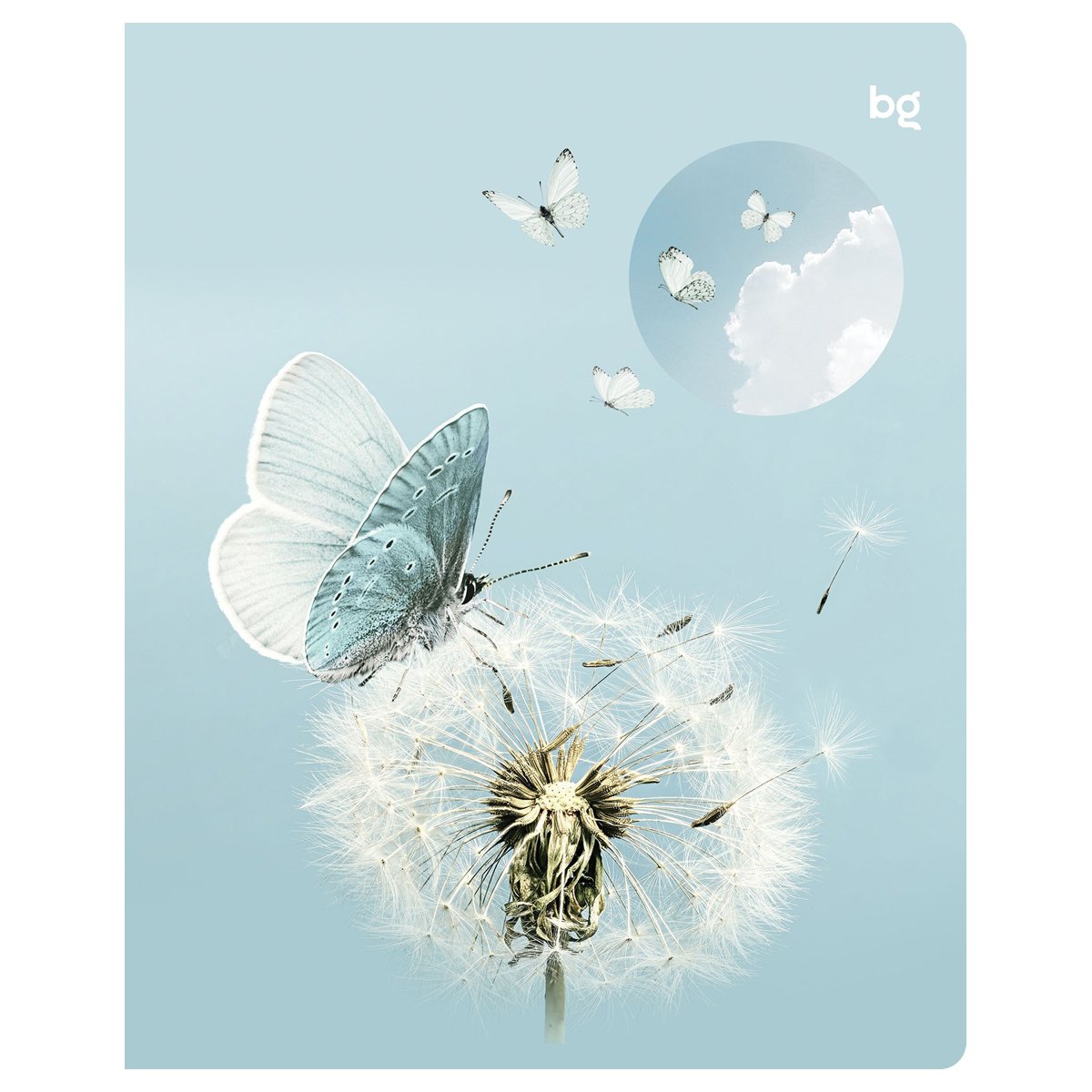 Тетрадь 96л., А5, клетка BG «Естественная среда», soft-touch ламинация