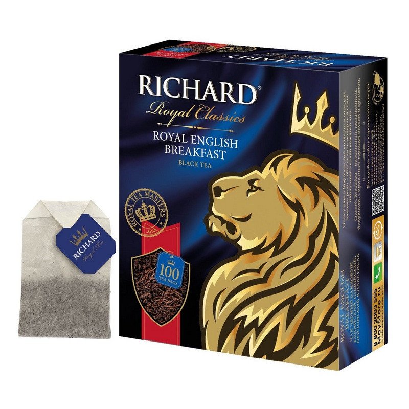 Чай Richard Royal English Breakfast черный 100 пакетиков арт. 163025 ...