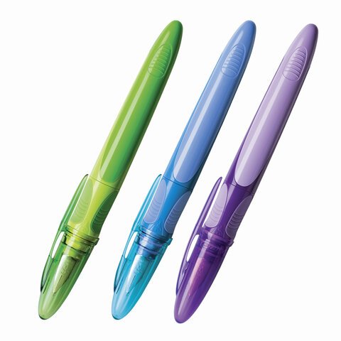 превью Ручка перьевая BIC «EasyClic», корпус голубой, иридиевое перо, сменный картридж, блистер