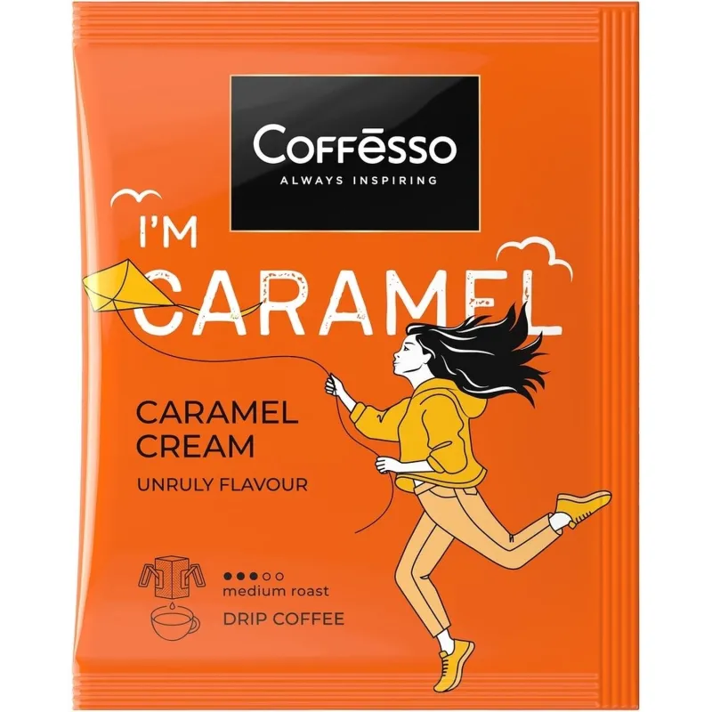 Кофе Coffesso Caramel Cream в дрип-пакетах, 5×10г