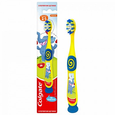 Зубная щетка детская (2-5лет) COLGATE супер мягкая, ш/к 14181