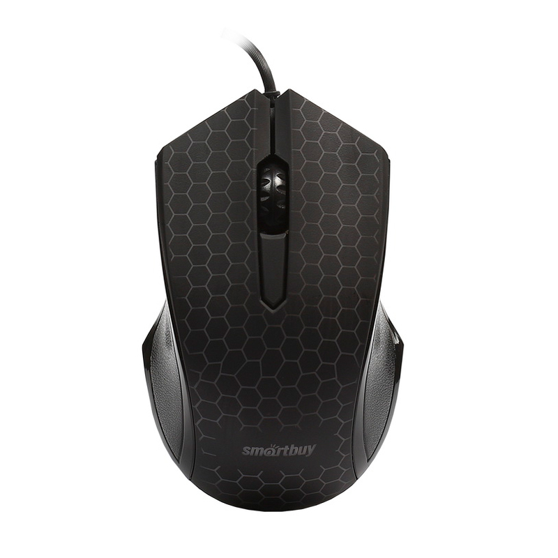Мышь Smartbuy ONE 334, USB, с подсветкой, черный, 2btn+Roll