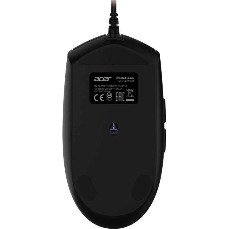 Мышь компьютерная Acer Nitro OMW400 6400dpi USB 6but (ZL. MCEEE.02U) черн