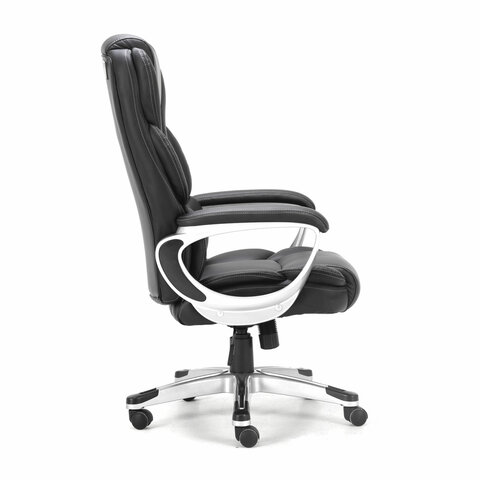 Кресло офисное BRABIX PREMIUM «Rest EX-555», пружинный блок, экокожа, черное, 531938