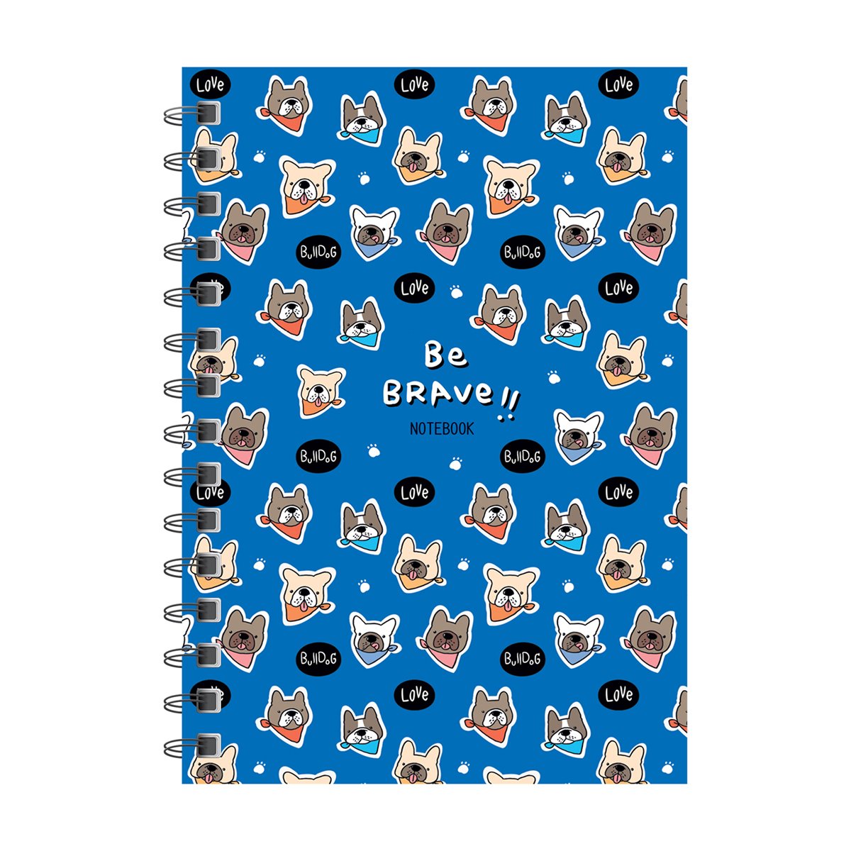 Записная книжка А6 96л., на гребне ArtSpace «Cool pets», твердая обложка, глянцевая ламинация