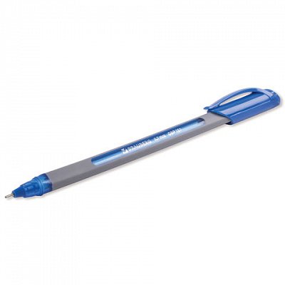 Ручка шариковая масляная BRAUBERG «Extra Glide Soft Grey», СИНЯЯ, узел 0.7 мм, линия письма 0.35 мм