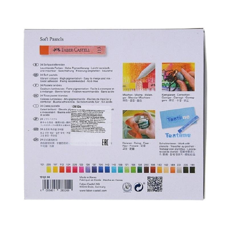 Пастель Faber-Castell «Soft pastels», 24 цв., картон. упак. 