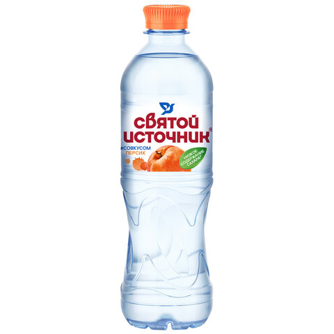 Вода негазированная питьевая СВЯТОЙ ИСТОЧНИК со вкусом персика 0.5 л