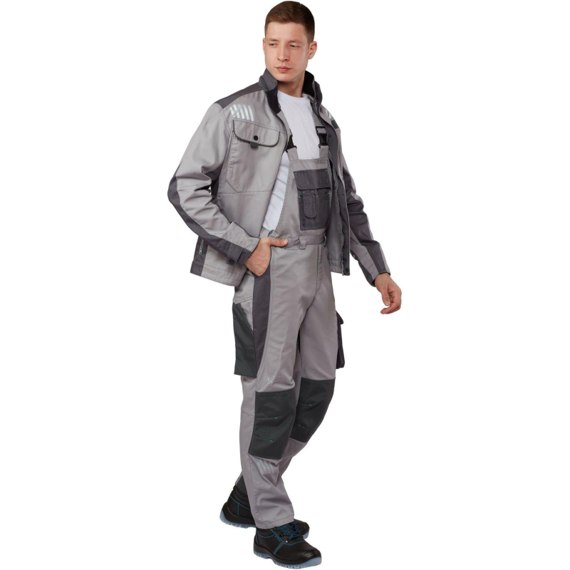 Полукомбинезон летний муж. л33-ПК серый (р.56-58) 170-176 (серия л)