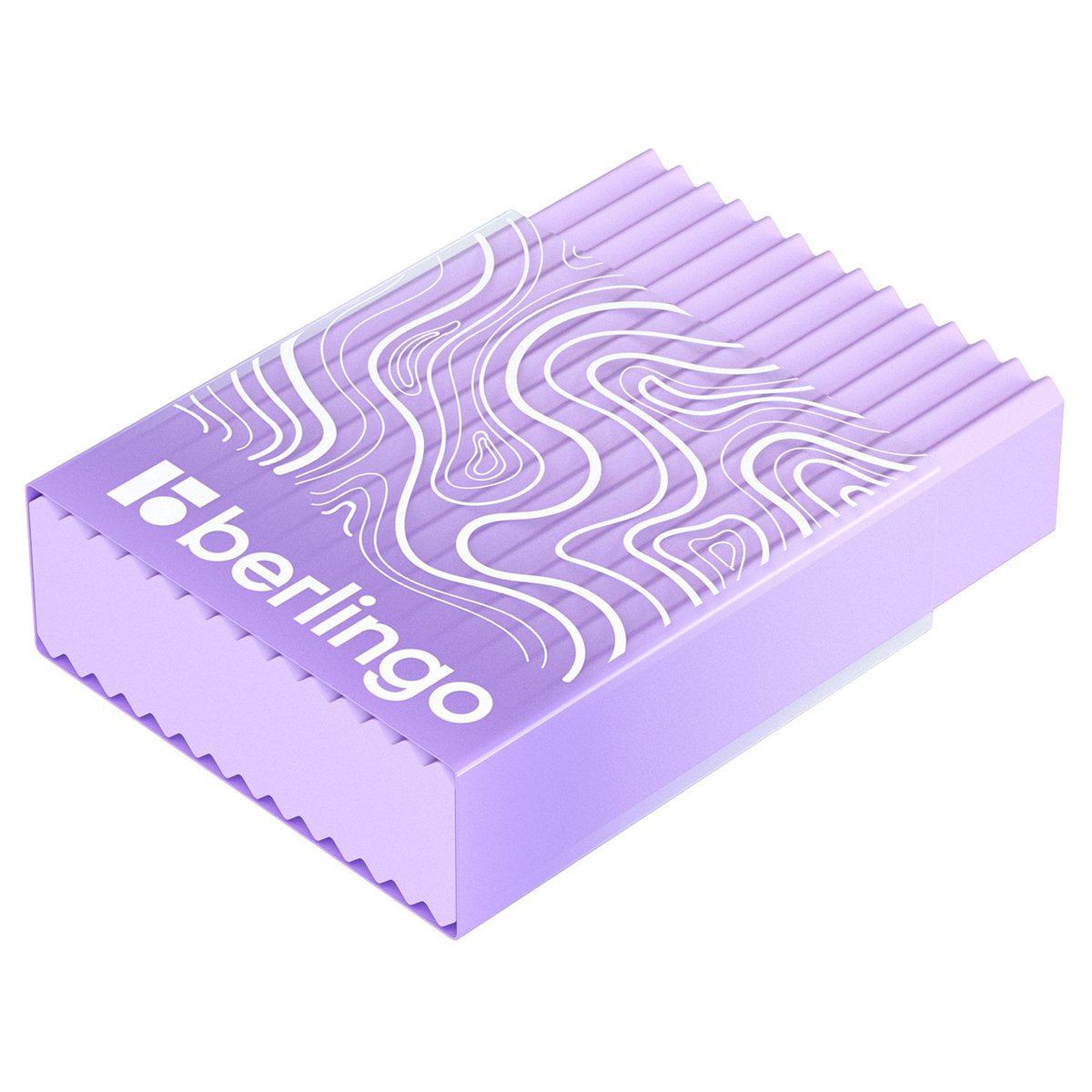 Ластик Berlingo «Gradient» прямоугольный, пластиковый кейс, Eco-Pvc, 45×32×11мм