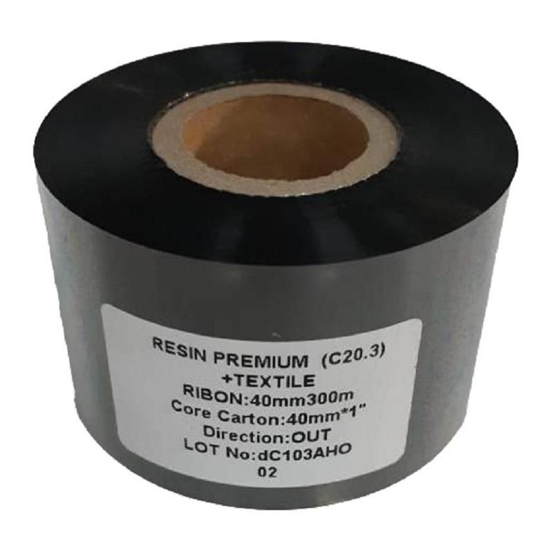 Риббон Resin Premium textile 40 мм х 300 м OUT (диаметр втулки 25.4 мм ...