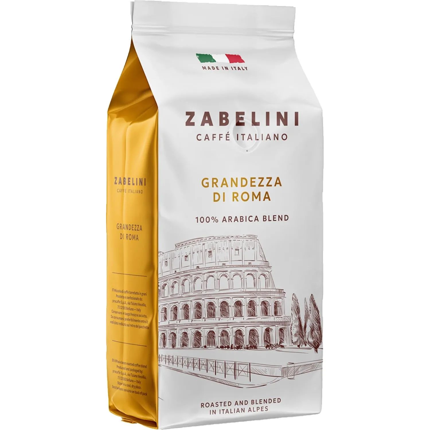 Кофе в зернах Zabelini Espresso Italiano Grandezza di Roma 100% Арабика 1кг
