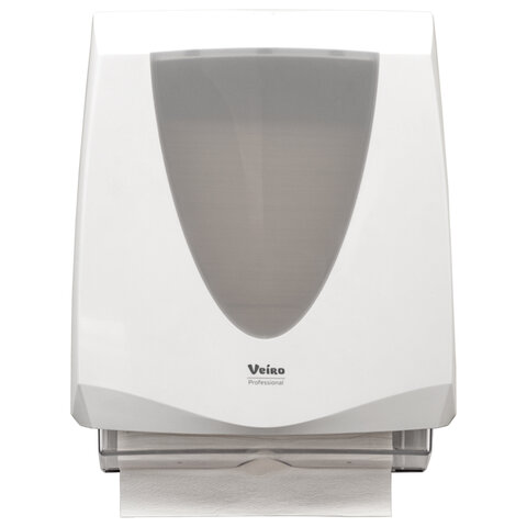 Диспенсер для листовых полотенец V/Z/W-сложения Veiro Professional Prima пластиковый белый