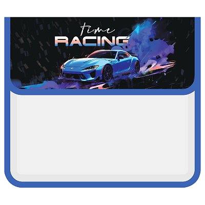 Папка для тетрадей 2 отделения, ArtSpace «Be in the race», А5, пластик, на липучке