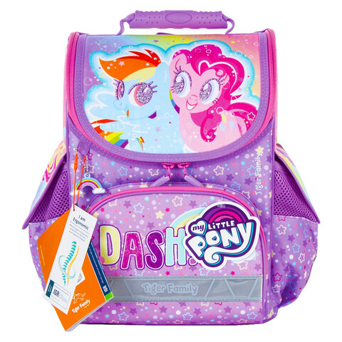 Ранец TIGER FAMILY для начальной школы, «Nature Quest», «Rainbow Dash & Pinkie Pie», ЛИЦЕНЗИЯ, 35×31×19 см, 228969