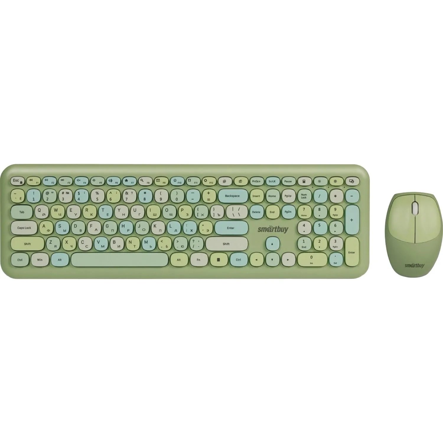 превью Комплект беспроводной клавиатура и мышь SmartBuy (SBC-666395AG-G)