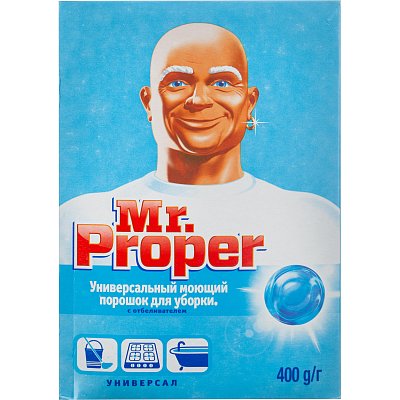 Универсальное чистящее средство Mr. Proper с отбеливателем, 400 г