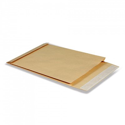 Конверт-пакет С4 объемный (229×324×40 мм), до 250 листов, крафт-бумага, отрывная полоса