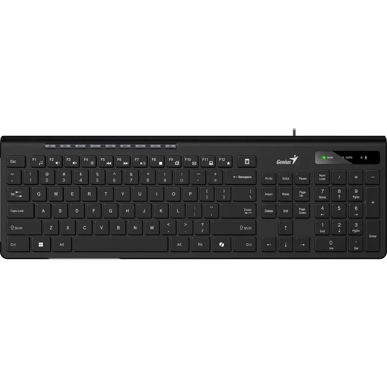 Клавиатура Genius проводн. SlimStar 230II черный