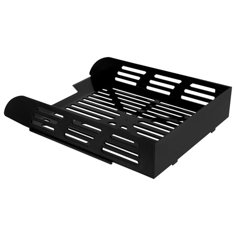 Лоток горизонтальный для бумаг BRAUBERG ECO, 330×245х65 мм, сетчатый, черный