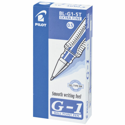 Ручка гелевая PILOT BL-G1-5T синяя 0,3мм