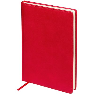 Ежедневник недатированный А5+ CLASSIC иск. кожа КРАСНЫЙ 3-689/04