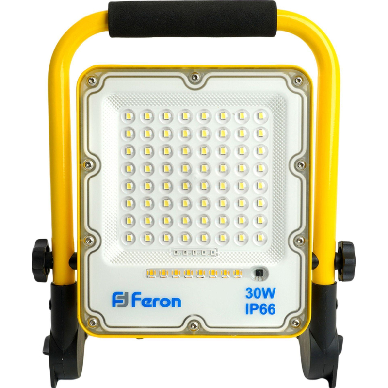 Прожектор светодиодный Feron LL-950 переносной с з/у IP66 30W 6400K (48675)